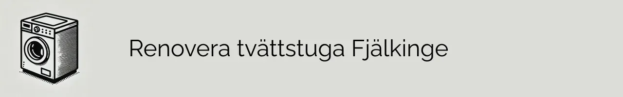 Renovera tvättstuga Fjälkinge